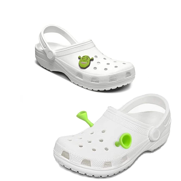 8 Shrek Ears Crocs Charms, 4 Shrek Crocs Shoe Decor Accessories 2" 12 pc Set - Picture 5 of 8